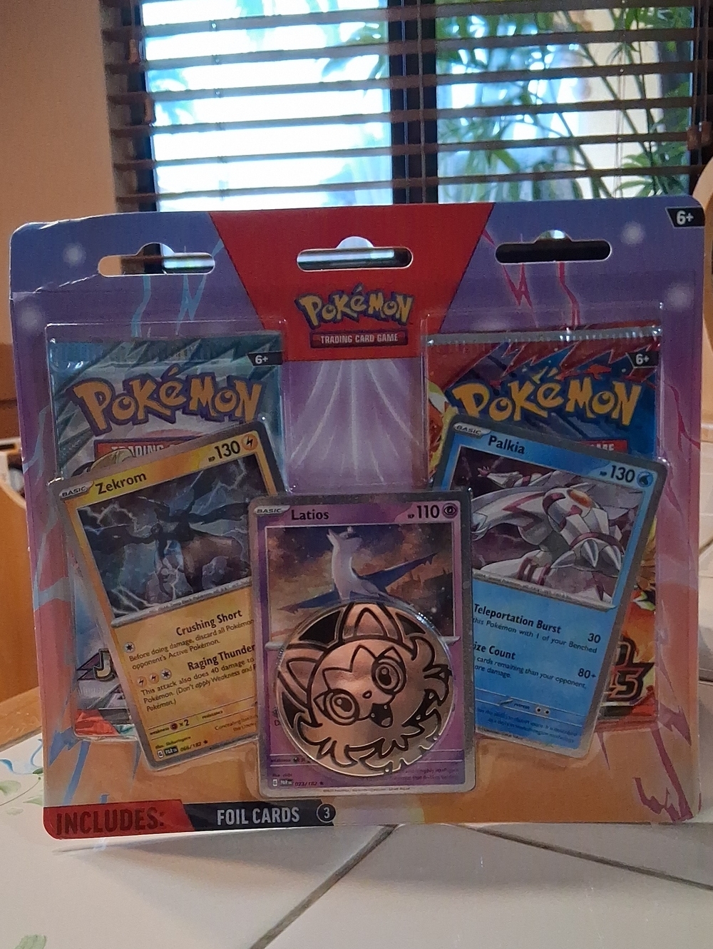 POKEMON TCG Enhanced 2 Pack Blister. Latios, Zekrom, Palkia. Trading Cards.
